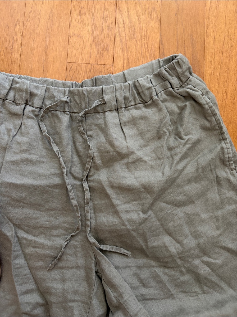 Muji Drawstring Linen Pants - Picture 2 of 4